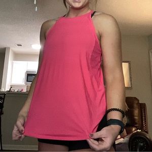 Pink Lululemon running tank